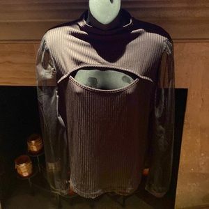 Black keyhole top never worn